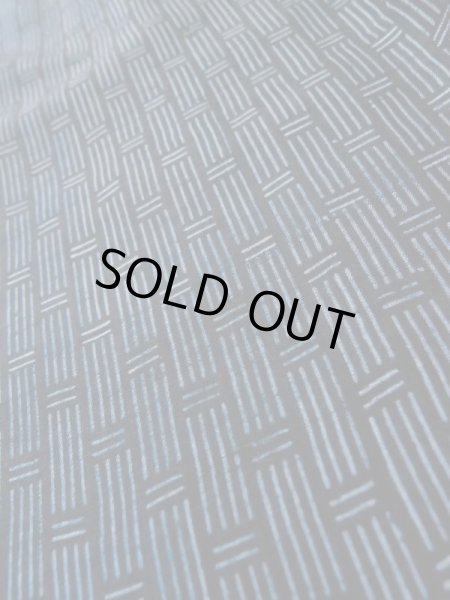 画像7: L0630Q  男性用着物 男性用着物 綿入り(綿が出てきている) シルク(正絹)   紺, 縞 【中古】 【USED】 【リサイクル】 ★☆☆☆☆ (7)