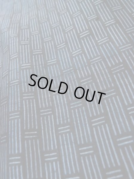 画像8: L0630Q  男性用着物 男性用着物 綿入り(綿が出てきている) シルク(正絹)   紺, 縞 【中古】 【USED】 【リサイクル】 ★☆☆☆☆ (8)