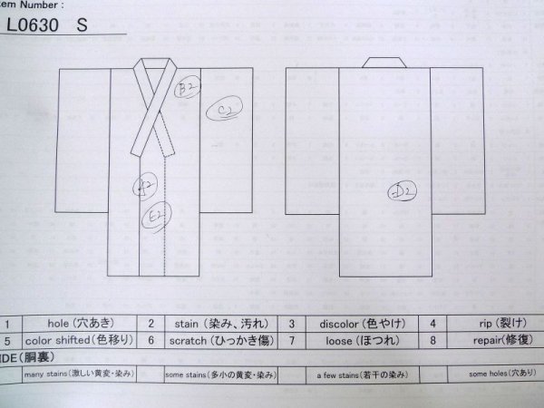 画像12: L0630S  男性用着物 男性用着物  シルク(正絹)   黒,  【中古】 【USED】 【リサイクル】 ★★★☆☆ (12)