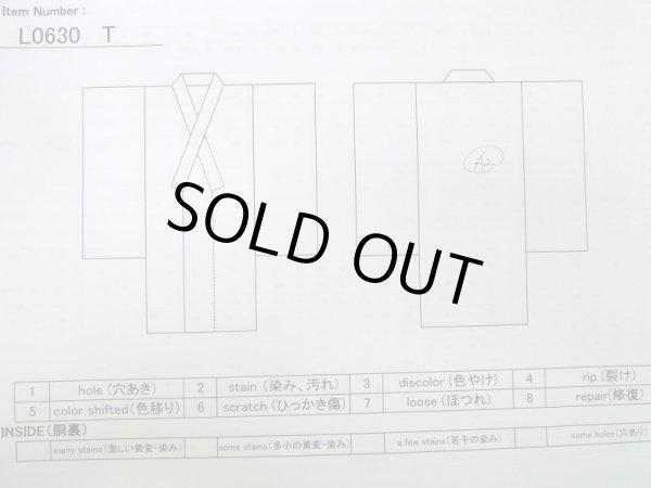 画像12: L0630T  男性用着物 男性用着物  シルク（正絹）   黒,  【中古】 【USED】 【リサイクル】 ★★★★☆ (12)