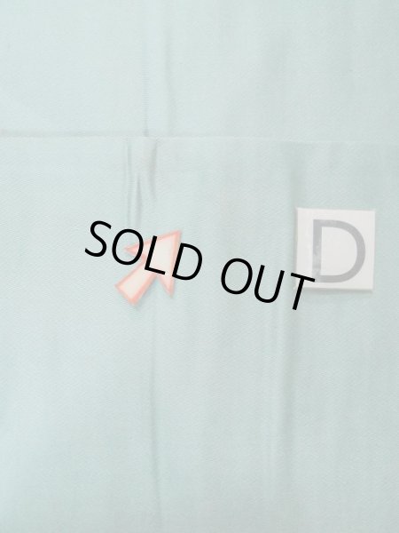 画像14: L0706B 名古屋帯 女性用着物 シルク（正絹） 淡い 青み 青緑色 ぼたん 【中古】 【USED】 【リサイクル】 ★★☆☆☆ (14)