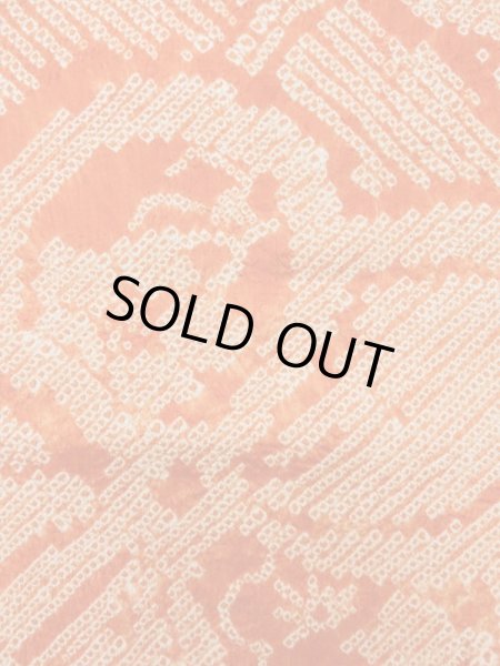 画像7: L0706L 名古屋帯 女性用着物 シルク（正絹）   橙色 梅 【中古】 【USED】 【リサイクル】 ★★★☆☆ (7)