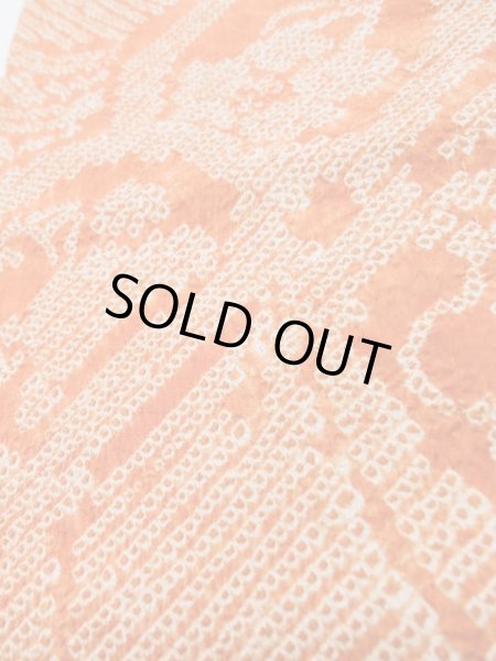 画像11: L0706L 名古屋帯 女性用着物 シルク（正絹）   橙色 梅 【中古】 【USED】 【リサイクル】 ★★★☆☆ (11)