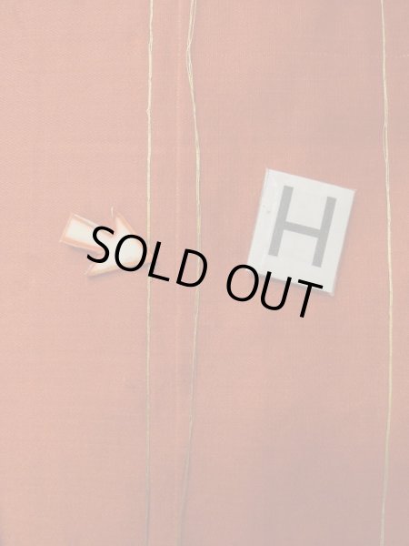 画像20: L0706U 名古屋帯 女性用着物 シルク(正絹)   赤色 唐花 【中古】 【USED】 【リサイクル】 ★★☆☆☆ (20)