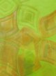 画像5: L0707A 名古屋帯 女性用着物 シルク（正絹）   黄緑色 抽象的模様 【中古】 【USED】 【リサイクル】 ★★★★☆ (5)