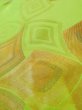 画像10: L0707A 名古屋帯 女性用着物 シルク（正絹）   黄緑色 抽象的模様 【中古】 【USED】 【リサイクル】 ★★★★☆ (10)