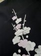 画像11: L0713B  羽織 女性用着物  シルク（正絹）   黒, 梅 【中古】 【USED】 【リサイクル】 ★★★☆☆ (11)