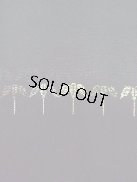 画像8: L0713C  羽織 女性用着物  シルク(正絹)   黒, 笹 【中古】 【USED】 【リサイクル】 ★★★★☆ (8)