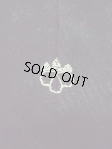 画像3: L0713D Mint  羽織 女性用着物  シルク(正絹)   黒, 唐花 【中古】 【USED】 【リサイクル】 ★★★★☆ (3)