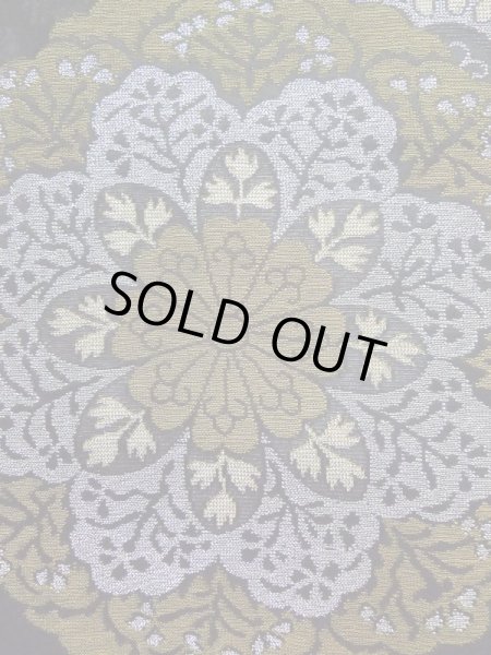 画像8: L0713D Mint  羽織 女性用着物  シルク(正絹)   黒, 唐花 【中古】 【USED】 【リサイクル】 ★★★★☆ (8)