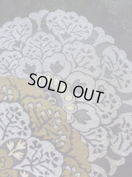 画像9: L0713D Mint  羽織 女性用着物  シルク(正絹)   黒, 唐花 【中古】 【USED】 【リサイクル】 ★★★★☆ (9)