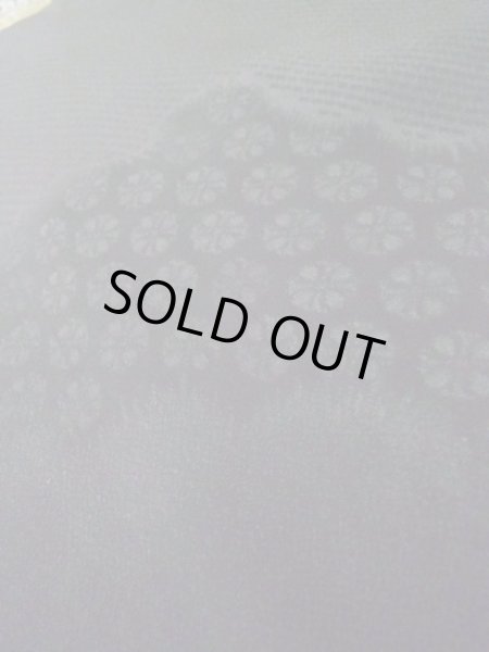 画像12: L0713D Mint  羽織 女性用着物  シルク(正絹)   黒, 唐花 【中古】 【USED】 【リサイクル】 ★★★★☆ (12)