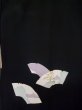 画像3: L0713F  羽織 女性用着物  シルク（正絹）   黒, 富士 【中古】 【USED】 【リサイクル】 ★★★★☆ (3)