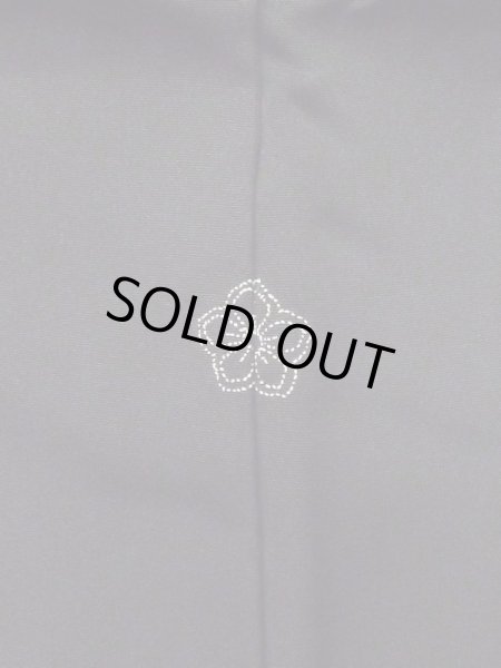 画像3: L0713P  羽織 女性用着物  シルク（正絹）   黒, 葉 【中古】 【USED】 【リサイクル】 ★★★☆☆ (3)