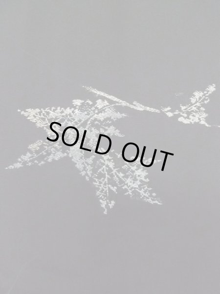 画像7: L0713P  羽織 女性用着物  シルク（正絹）   黒, 葉 【中古】 【USED】 【リサイクル】 ★★★☆☆ (7)