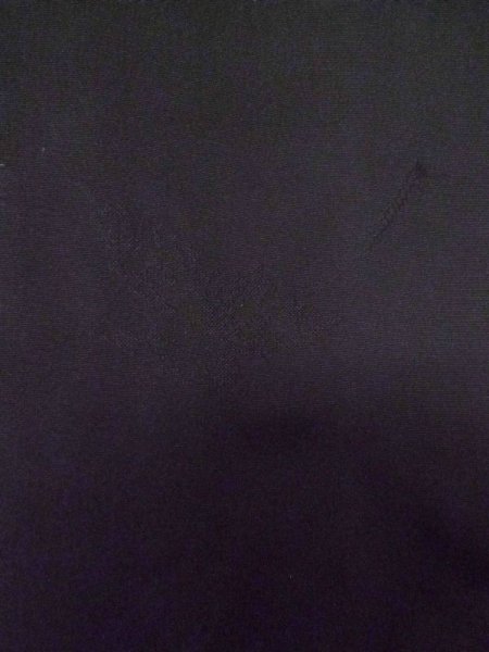 画像8: L0713P  羽織 女性用着物  シルク(正絹)   黒, 葉 【中古】 【USED】 【リサイクル】 ★★★☆☆ (8)