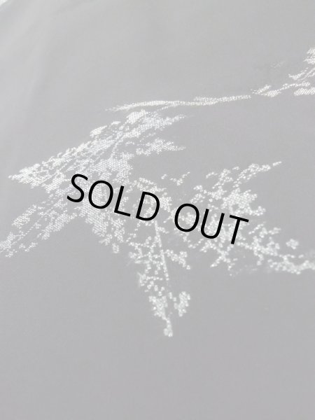 画像9: L0713P  羽織 女性用着物  シルク（正絹）   黒, 葉 【中古】 【USED】 【リサイクル】 ★★★☆☆ (9)