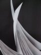 画像4: L0714D  羽織 女性用着物  シルク（正絹）   黒, 抽象的模様 【中古】 【USED】 【リサイクル】 ★★★☆☆ (4)
