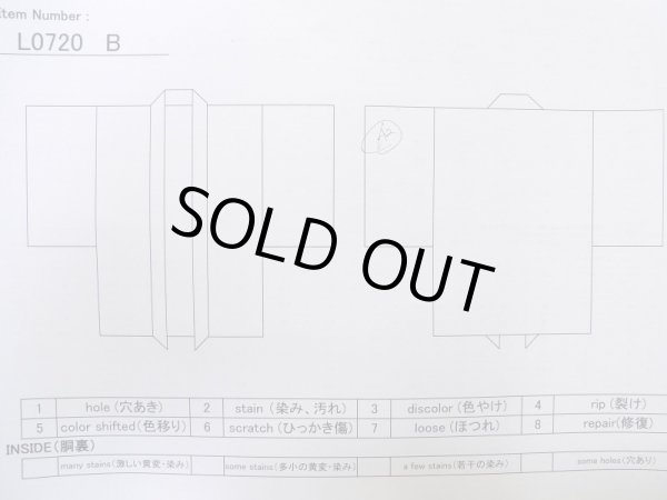 画像12: L0720B  羽織 女性用着物  シルク(正絹)   黒, 流水 【中古】 【USED】 【リサイクル】 ★★★☆☆ (12)
