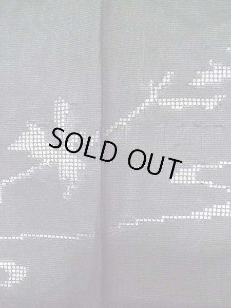 画像5: L0720D  羽織 女性用着物  シルク(正絹)   黒, 葉 【中古】 【USED】 【リサイクル】 ★★☆☆☆ (5)