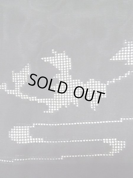 画像6: L0720D  羽織 女性用着物  シルク(正絹)   黒, 葉 【中古】 【USED】 【リサイクル】 ★★☆☆☆ (6)