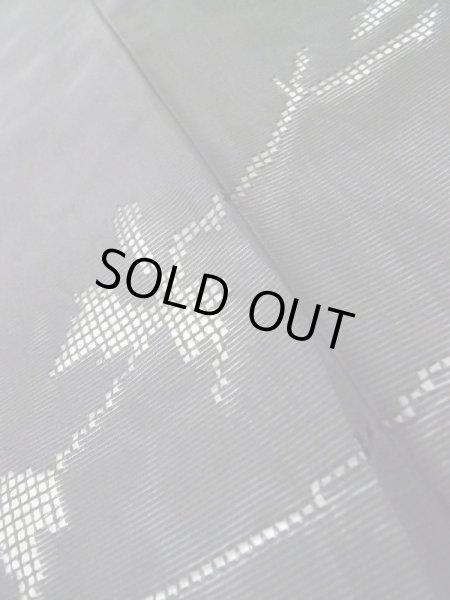 画像8: L0720D  羽織 女性用着物  シルク(正絹)   黒, 葉 【中古】 【USED】 【リサイクル】 ★★☆☆☆ (8)