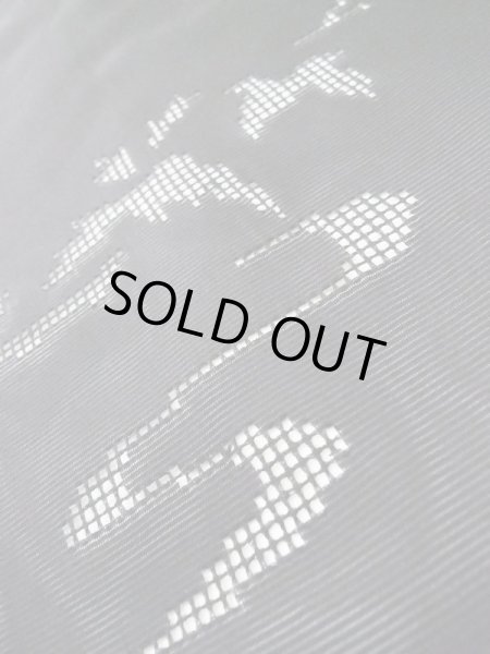 画像9: L0720D  羽織 女性用着物  シルク(正絹)   黒, 葉 【中古】 【USED】 【リサイクル】 ★★☆☆☆ (9)