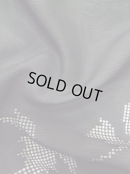 画像11: L0720D  羽織 女性用着物  シルク(正絹)   黒, 葉 【中古】 【USED】 【リサイクル】 ★★☆☆☆ (11)