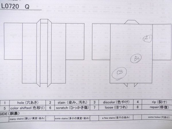 画像14: L0720Q  羽織 女性用着物  シルク(正絹)   黒,  【中古】 【USED】 【リサイクル】 ★☆☆☆☆ (14)