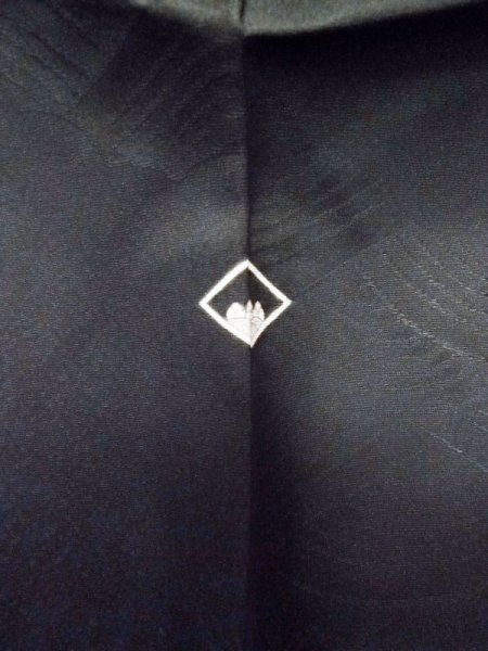 画像3: L0720W  羽織 女性用着物  化繊   黒,  【中古】 【USED】 【リサイクル】 ★★★☆☆ (3)