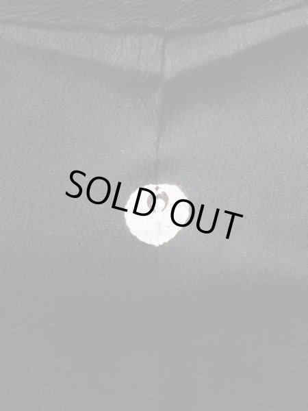 画像3: L0720Y  羽織 女性用着物  シルク（正絹）   黒,  【中古】 【USED】 【リサイクル】 ★★★☆☆ (3)