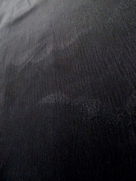 画像11: L0720Y  羽織 女性用着物  シルク(正絹)   黒,  【中古】 【USED】 【リサイクル】 ★★★☆☆ (11)