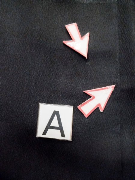 画像15: L0720Y  羽織 女性用着物  シルク(正絹)   黒,  【中古】 【USED】 【リサイクル】 ★★★☆☆ (15)