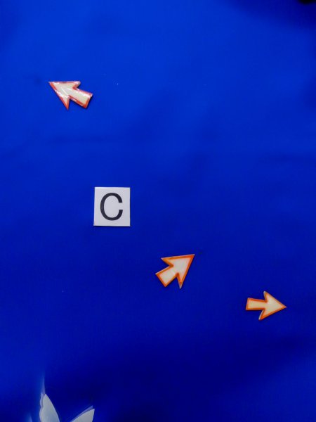 画像20: L0727J  振袖 女性用着物  シルク(正絹)  鮮やか 青, 蝶々 【中古】 【USED】 【リサイクル】 ★★☆☆☆ (20)