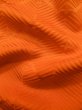 画像19: L0727M  振袖 女性用着物  シルク（正絹）   橙色, ぼたん 【中古】 【USED】 【リサイクル】 ★★★☆☆ (19)