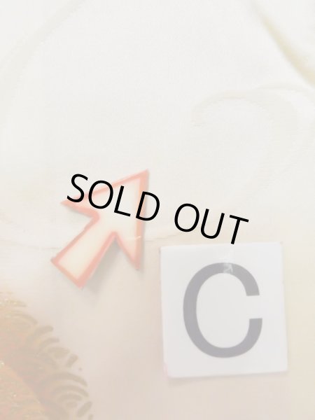 画像21: L0727O  振袖 女性用着物  シルク（正絹）   オフ　ホワイト, 花 【中古】 【USED】 【リサイクル】 ★★☆☆☆ (21)