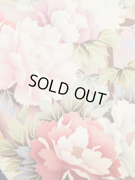 画像11: L0727S  振袖 女性用着物  シルク(正絹) 淡い 薄い 桃色, 童子 【中古】 【USED】 【リサイクル】 ★★☆☆☆ (11)