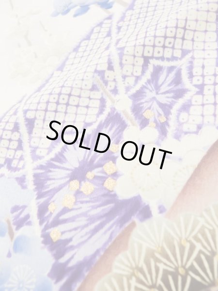 画像23: L0727S  振袖 女性用着物  シルク(正絹) 淡い 薄い 桃色, 童子 【中古】 【USED】 【リサイクル】 ★★☆☆☆ (23)