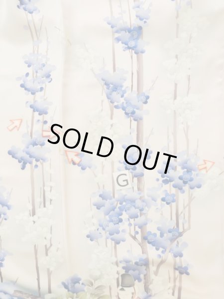 画像34: L0727S  振袖 女性用着物  シルク(正絹) 淡い 薄い 桃色, 童子 【中古】 【USED】 【リサイクル】 ★★☆☆☆ (34)