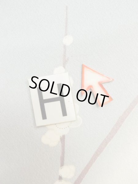 画像35: L0727S  振袖 女性用着物  シルク(正絹) 淡い 薄い 桃色, 童子 【中古】 【USED】 【リサイクル】 ★★☆☆☆ (35)