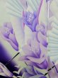 画像11: L0727U  振袖 女性用着物  シルク（正絹）  鮮やか 紫色, りんどう 【中古】 【USED】 【リサイクル】 ★★★☆☆ (11)