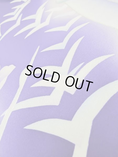 画像16: L0727U  振袖 女性用着物  シルク(正絹)  鮮やか 紫色, りんどう 【中古】 【USED】 【リサイクル】 ★★★☆☆ (16)