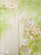 画像5: L0728C  振袖 女性用着物  シルク（正絹）  薄い 黄緑色, ぼたん 【中古】 【USED】 【リサイクル】 ★★★☆☆ (5)