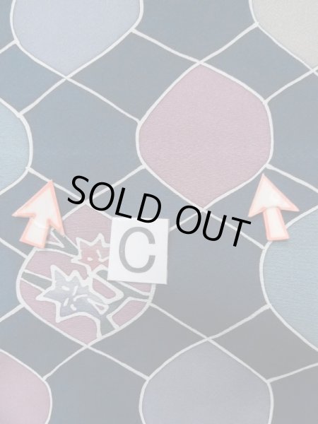 画像16: L0803D  羽織 女性用着物  シルク(正絹)   紺, 花 【中古】 【USED】 【リサイクル】 ★★☆☆☆ (16)