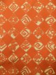 画像4: L0803F Mint  羽織 女性用着物  シルク（正絹）   橙色, 花 【中古】 【USED】 【リサイクル】 ★★★★★ (4)