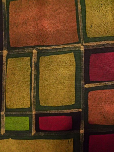 画像5: L0803I  羽織 女性用着物  シルク(正絹) 淡い 灰色がかった 赤色, 四角 灰色がかった【中古】 【USED】 【リサイクル】 ★★★☆☆ (5)