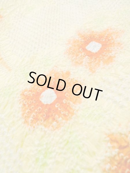 画像7: L0803J  羽織 女性用着物  シルク(正絹) 淡い 薄い 黄色, 花 【中古】 【USED】 【リサイクル】 ★★★☆☆ (7)