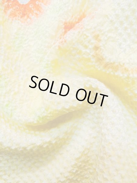 画像10: L0803J  羽織 女性用着物  シルク(正絹) 淡い 薄い 黄色, 花 【中古】 【USED】 【リサイクル】 ★★★☆☆ (10)