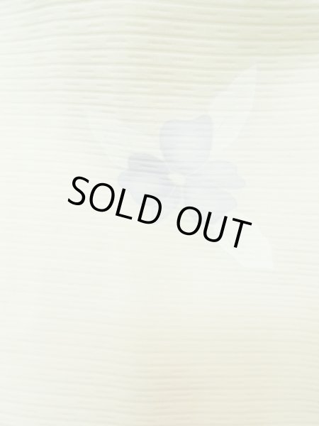 画像6: L0803K  羽織 女性用着物  シルク(正絹)   オフ ホワイト, 花 【中古】 【USED】 【リサイクル】 ★★☆☆☆ (6)