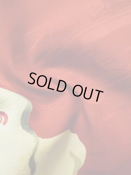 画像12: L0803R  羽織 女性用着物 地紋:矢羽根 シルク(正絹)   赤色, 花 【中古】 【USED】 【リサイクル】 ★★☆☆☆ (12)